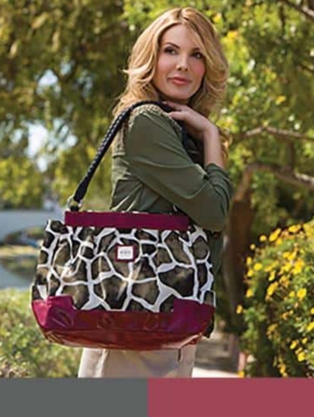 Miche LEXI Prima Shell Red Black Animal Giraffe Print